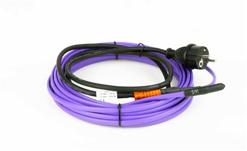 PipeHeat 1,4 meter, ind-/udvendig i vandrr, med DK-stik, 15W