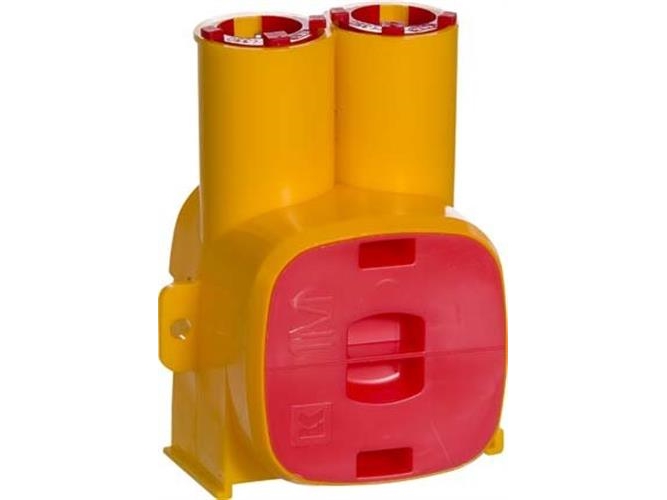 LK FUGA - Indstbningsdse med ekstra dybde (49 mm), 1 modul, gul