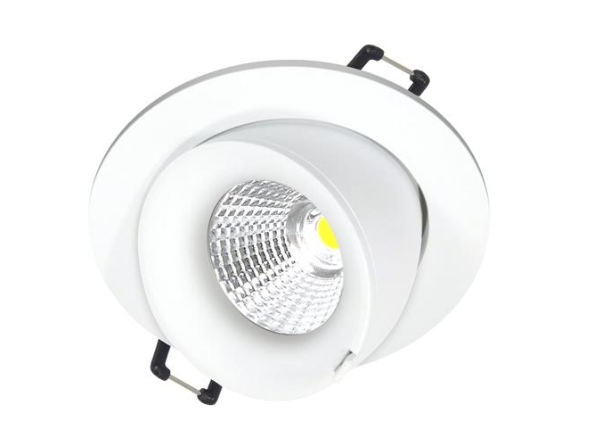 Downlight Velia Large Tilt LED 10,9W 2700K, 230V rund, hvid