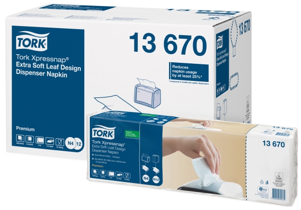 Tork 13670, Weiß, Monochromatisch, 330 Mm, 213 Mm, 540 Mm, 98 Mm