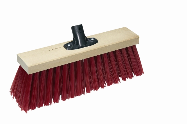 Vikan Straßenbürste Mit Gewinde Für Stiel, 380 Mm, Medium, Holz. Straßenbürste Mit Pvc-Bürsten. Entfernt Effektiv Schmutz Und Schnee. Wird Mit Steckd