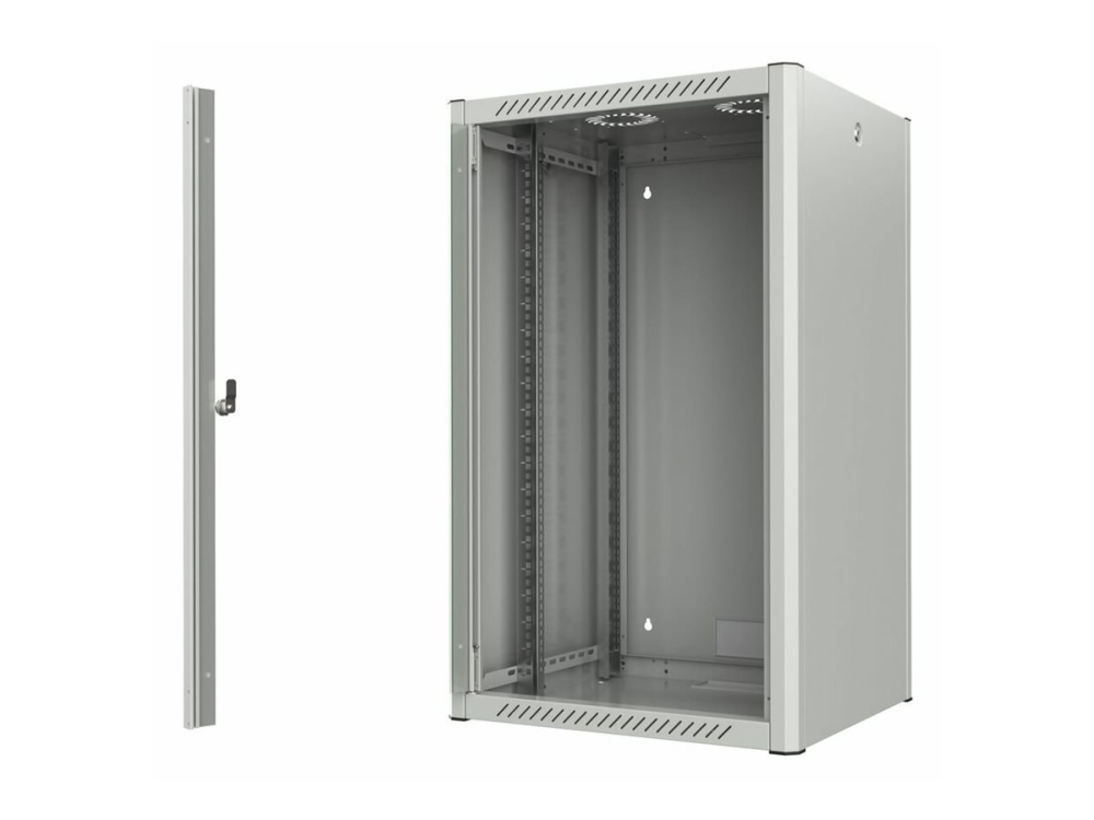 Logon Rwp20u56wh, Wandmontiertes Regal, 20U, Sperrschloss, 35,5 Kg, Weiß