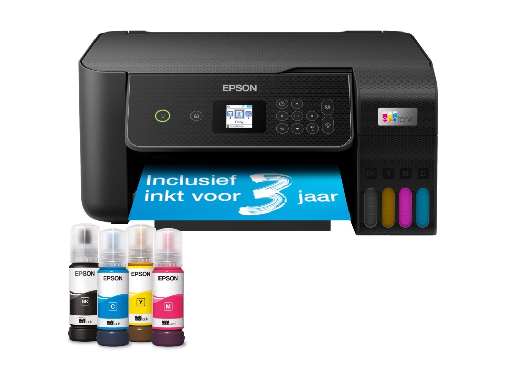 Epson EcoTank ET-2871 - Multifunktionsskrivare - färg - bläckstråle - ITS - A4 (media) - upp till 10 sidor/minut (utskrift) - 100 ark - Wi-Fi, USB - svart | Skrivare - Bläckstråle & fotoskrivare - Multifunktionsskrivare | GameStuff