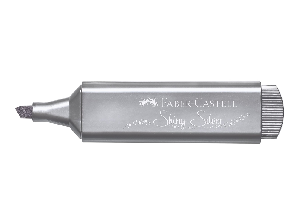 Faber-Castell TEXTLINER 46 Metallic - Överstrykningspenna - shiny silver - vattenbaserat bläck - 1-2-5 mm | Skrivredskap - Märkpennor - Whiteboard pennor | GameStuff
