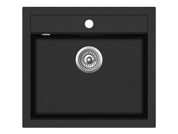 Flow FL32 komposit diskho med bottenventil i stål | VVS Artiklar - Badrum - Tillbehör för tvättställ | GameStuff