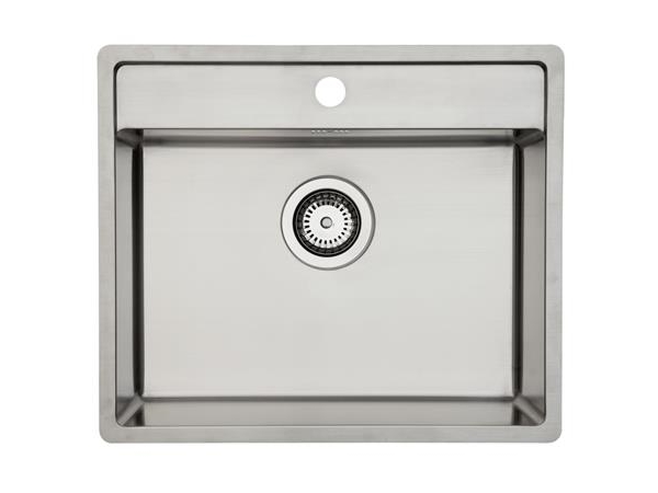 Flow FL33 diskho med kranhål, rostfritt stål | VVS Artiklar - Badrum - Tillbehör för tvättställ | GameStuff