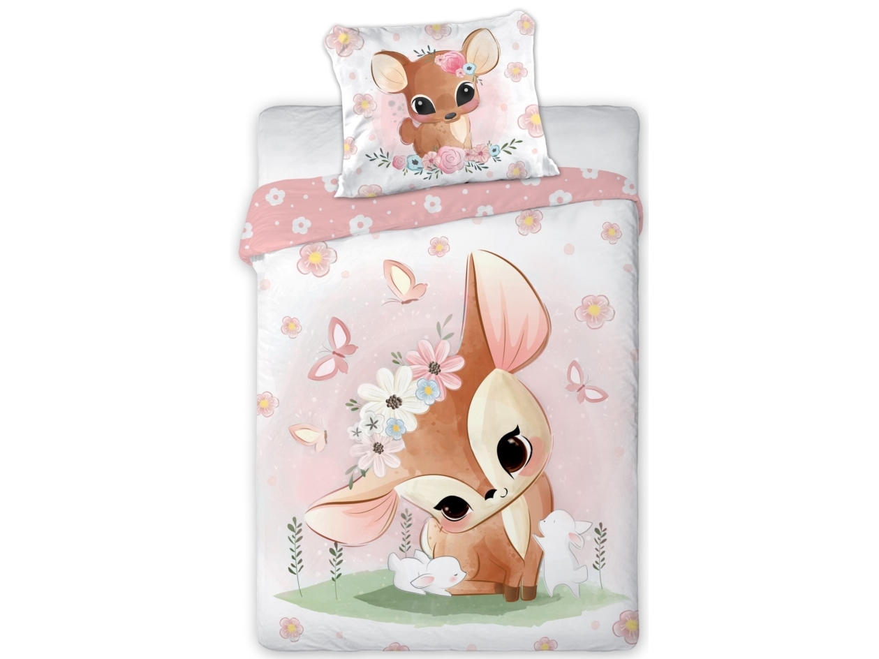 Baby Hjort Junior Sängkläder 100x135 cm - 100 procent bomull | Baby & barn - Textil och kläder - Linne och lakan för barn | GameStuff