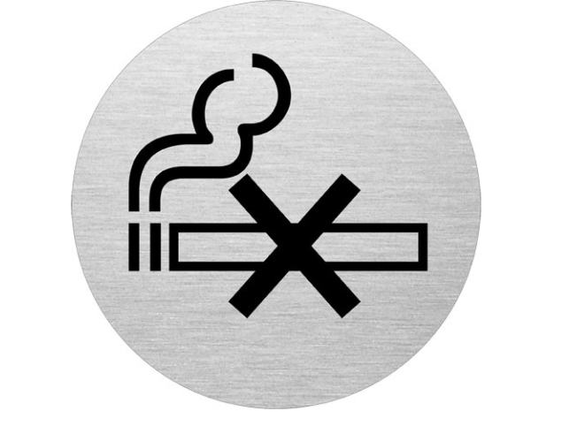 Schild Rauchen Verboten :75Mm Alu107x1x85mm 0,012Kg (1Stk)