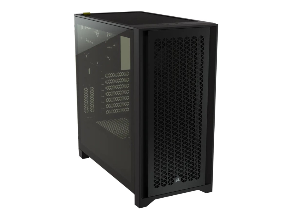 Alternativ bild 0 för CORSAIR 4000D AIRFLOW - Tower - ATX - genomskinlig sidopanel (härdat glas) - ingen strömförsörjning (ATX) - svart - USB/ljud