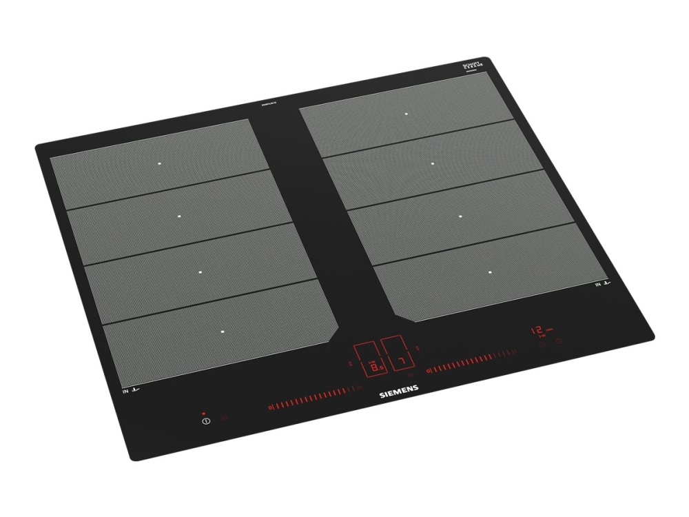 Siemens Ex601lxc1e, Schwarz, Integriert, Zonen-Induktionskochfeld, Glaskeramik, 4 Zone(N), 4 Zone(N)