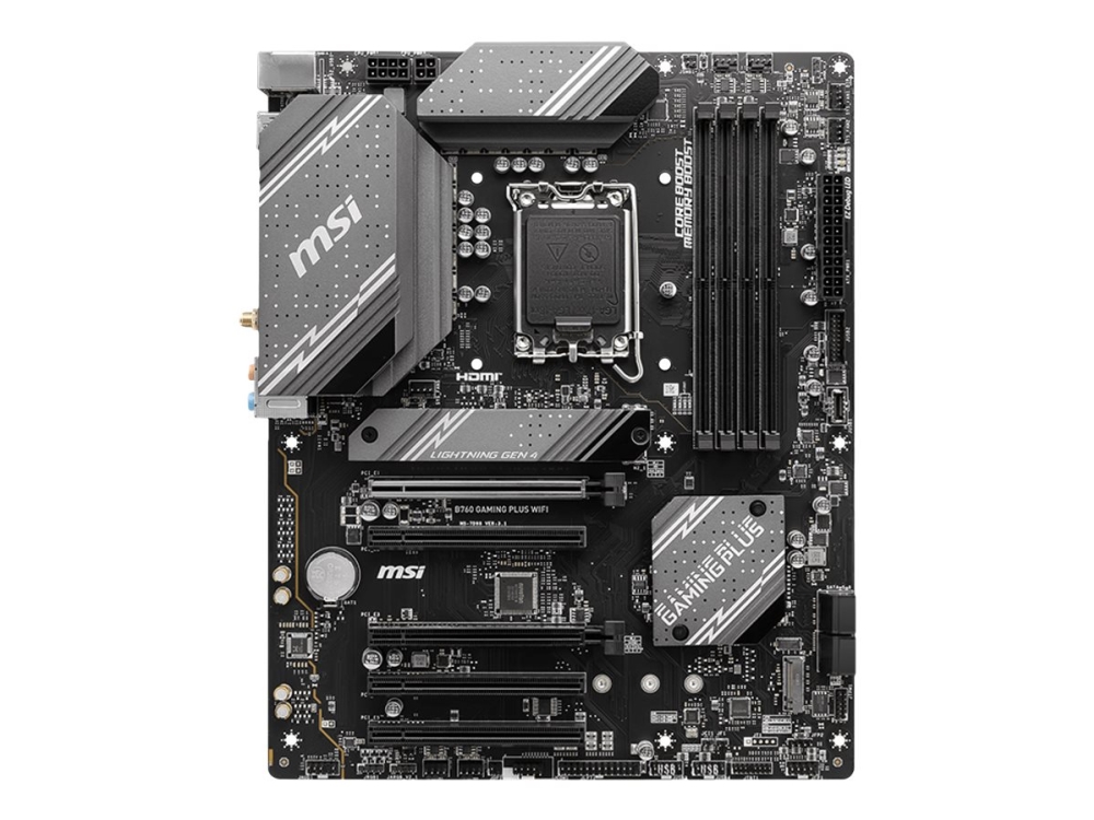 Msi B760 Gaming Plus Wifi Bundkort Atx Lga1700 Sokkel B760 Chipset Usb Gen Usb Gen Usb Gen2 Gigabit Lan Bluetoot