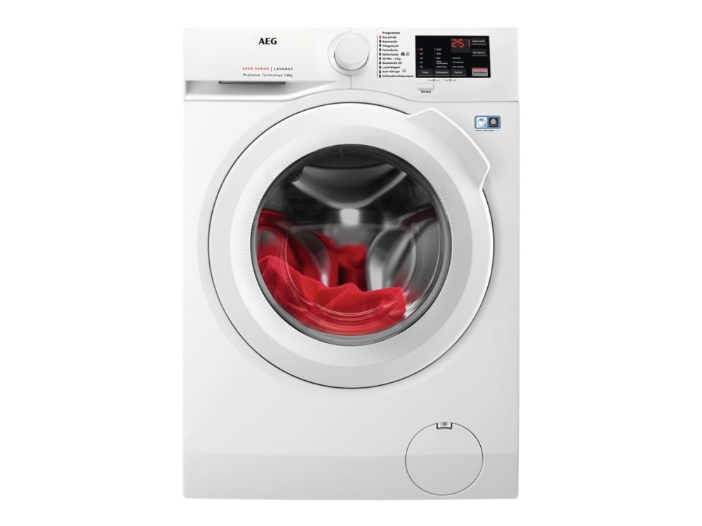 AEG LAVAMAT 6000 L6FBA51480 - Tvättmaskin - höjd: 85 cm - frontmatad - 8 kg - 1400 rpm - vit | Vitvaror - Tvätt & torkning - Frontlastande tvättmaskiner | GameStuff