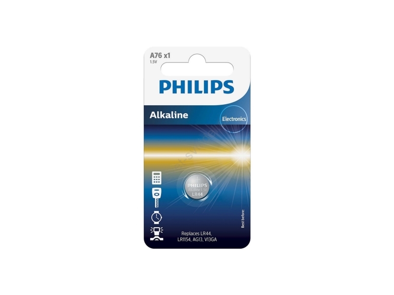 Philips Minicell Alkaliskt Batteri A76 Lr44 1 Pack 2135387