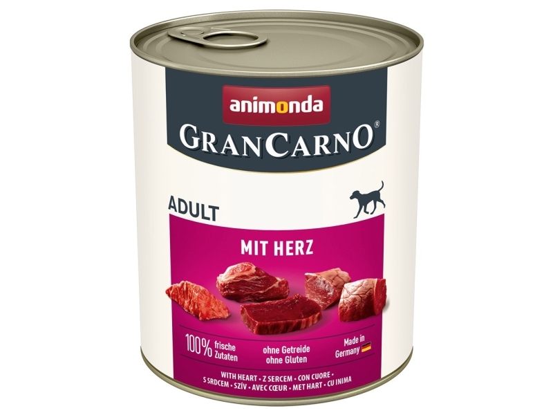 Animonda Grancarno Adult Mit Herzen - Nassfutter Für Hunde - 800G