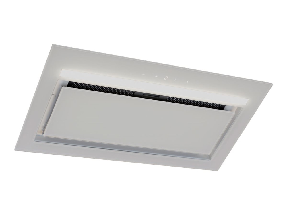 EICO Link EicoE33 60 W - Hætte - tag - bredde: 55 cm - dybde: 31 cm - udtrækning og recirkulation (-) - med intern motor - hvid/optisk hvidt glas