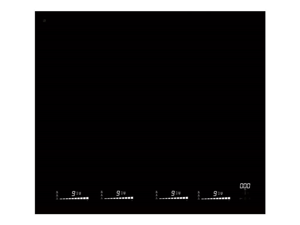Unique Collection 60 IQWP - Link-2 - Induksjonskomfyrtopp - 4 plater - Nisje - bredde: 56 cm - dybde: 49 cm - svart