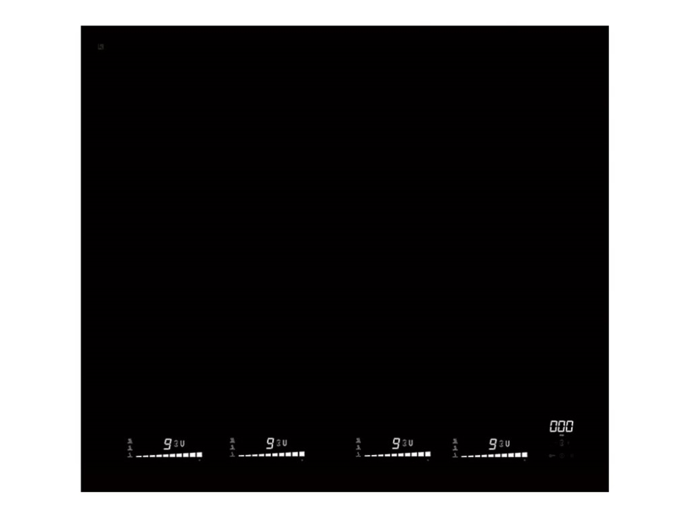 Unique Collection 60 IQWF - Link-2 - Induksjonskomfyrtopp - 4 plater - Nisje - bredde: 56 cm - dybde: 49 cm - svart