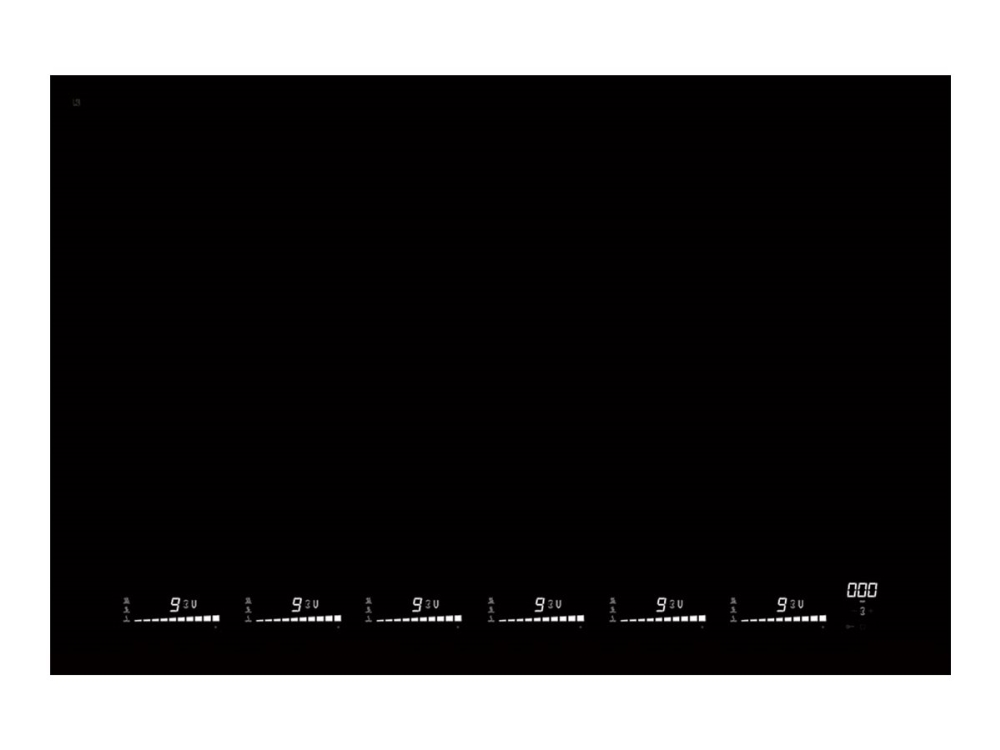 Eico 80 Iqwf - Link-2 - Induktionskochfeld - 6 Platten - Nische - Breite: 75 Cm - Tiefe: 49 Cm - Schwarz