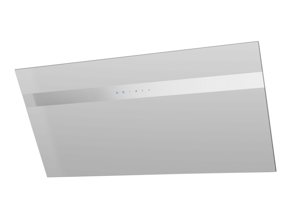 EICO Unique Collection EicoE24 80 W - Link - Panser - skorsteinvinklet - bredde: 80 cm - dybde: 42.2 cm - ekstraksjon og resirkulasjon (-) - med intern motor - hvitt glass/silkehvitt glass