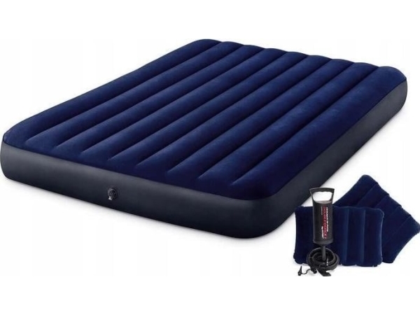 Intex Durabeam Classic Downy Queen, Doppelmatratze, Queen Size, Rechteck, Innen & Außen