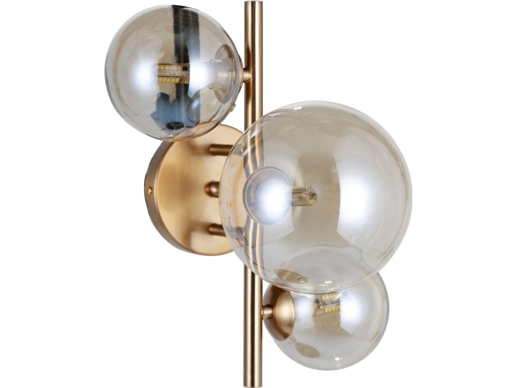 Italux Væglampe Canello WL-406007-3-HBR elegant messing