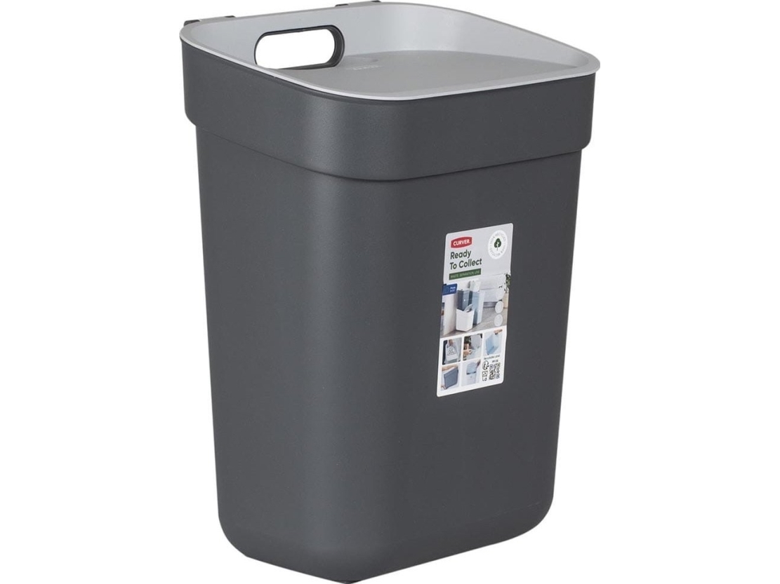 Curver READY TO COLLECT Mülleimer [10L], dunkel 251937 Skraldespand Mørkegrøn 1 stk