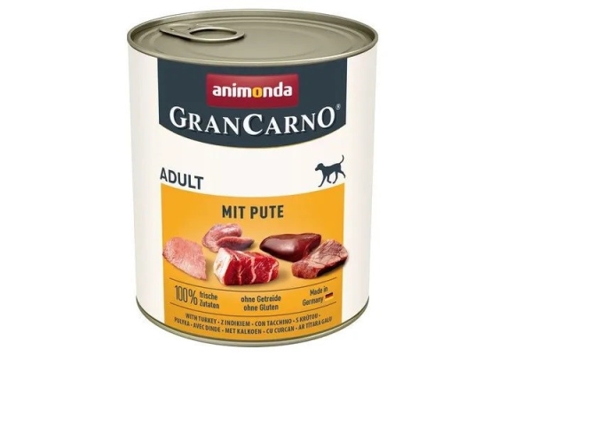 ANIMONDA GranCarno Adult with turkey - vådt hundefoder - 800g