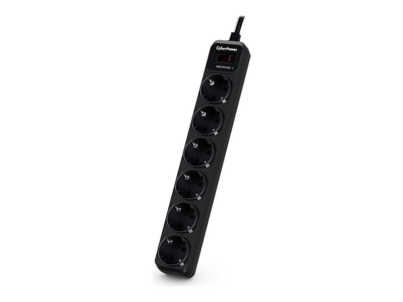 Cyberpower Essential B0620sc0-De - Strømstødsbeskytter - Ac 200-250 V - Output-Stikforbindelser: 6