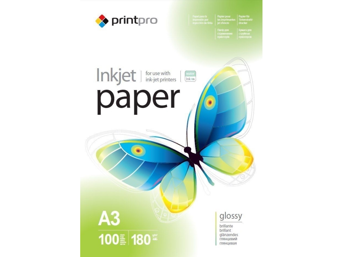 ColorWay Photo paper PrintPro, 100 sheets | High Glossy | 180 g/m² | A3