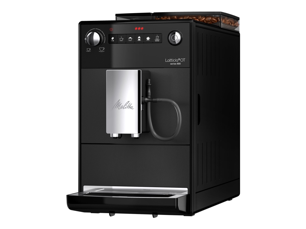 Melitta Series 600 F300-100 Latticia Ot - Automatisk Kaffemaskine Med Mælkeskummer - Sort