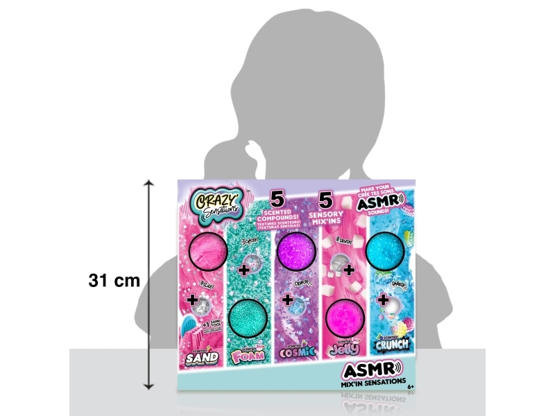 CRAZY SENSATIONS ASMR 5 Pack | Leksaker - Kreativitet - Släm | GameStuff