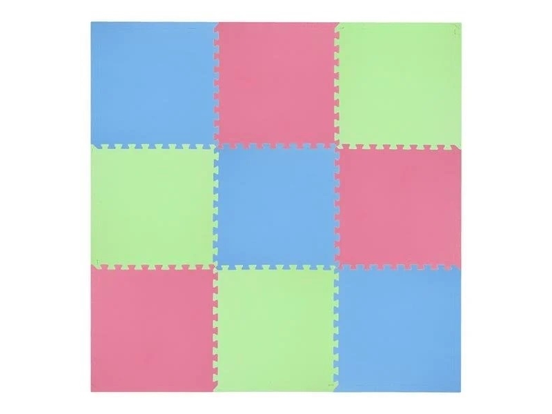 One Fitness Mat puzzle 9 pcs green-blue-red (17-63-082)