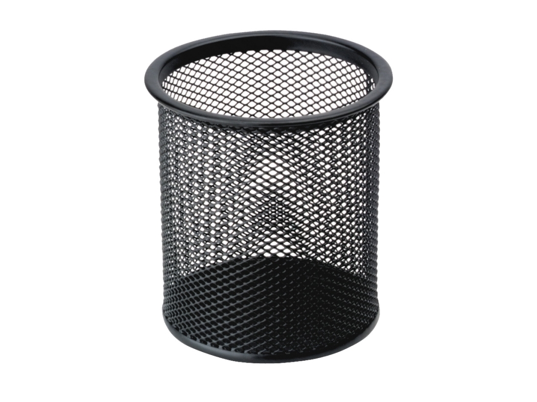 Penneholder Tråd Metal Sort Ø90mm H100mm