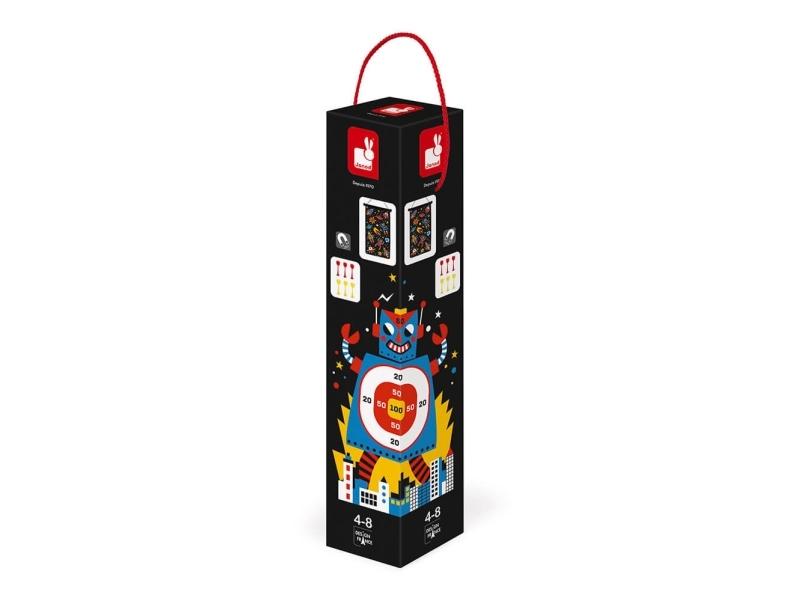 JANOD Magnetic Dart Game Robots, Plast, Frankrig, 440 mm, 40 mm, 650 mm, 1 stk