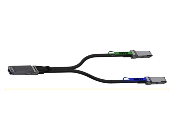 Nvidia 800gbase Cu Till 2x 400gbase Cu Direktansluten Splitterkabel Osfp Till Qsfp112 5 M Ib Dubbla Portar Ndr Aktiv