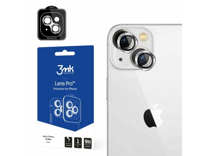 3Mk Lens Protection Pro Silver, Iphone 14 Plus, Sølv, 1 Stk