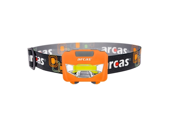 Arcas 30710014, Stirnband-Taschenlampe, Weiß, Kunststoff, Led, 1 Lampen, 120 Lm
