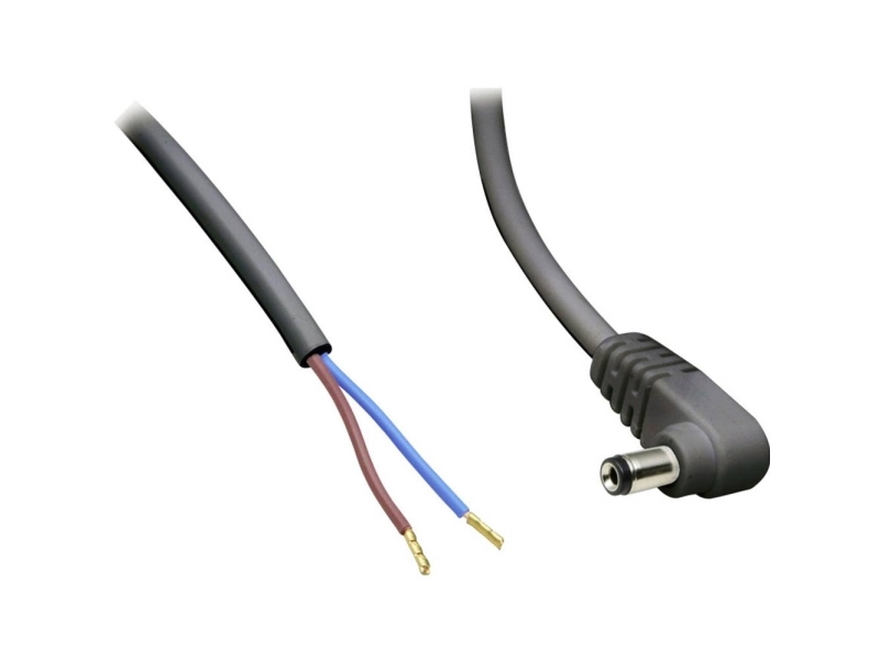 Bkl Electronic Lavvoltstilslutningskabel Lavspændingsstik - Åben Ende 5.50 Mm 2.10 Mm 30.00 Cm 1 Stk