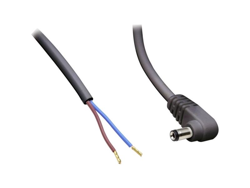 Bkl Electronic Lavvoltstilslutningskabel Lavspændingsstik - Åben Ende 5.50 Mm 2.10 Mm 0.50 M 1 Stk