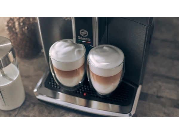 Saeco Xelsis Deluxe Sm8780 Kaffeevollautomat, Espressomaschine, Kaffeebohnen, Gemahlener Kaffee, Eingebautes Mahlwerk, Schwarz