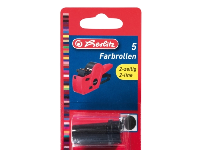 Herlitz Erstatningsfarverulle Til Price Gun 2-Line Plast, Sort, Til Price Gun 1605120 (Fra 2008) (10956282)