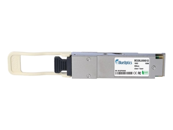 Kompatibel Lenovo Av1d Blueoptics Bo28l859s1d Qsfp28 Transceiver, Mpo/Mtp, 100Gbase-Sr4, Multimode-Faser, 4X850nm, 100 Meter, 0°C/+70°C, Ddm (Av1d-Bo