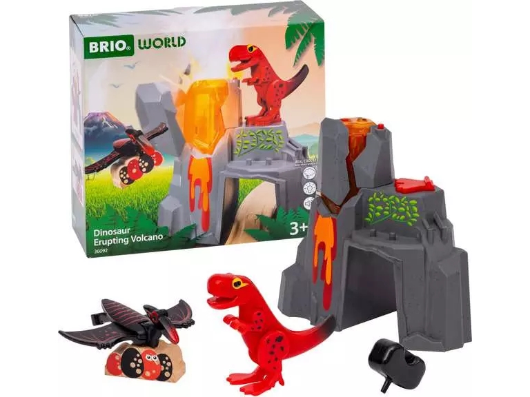 BRIO 36092 Dinosaur Erupting Volcano | Leksaker - Figurer & Dockor | GameStuff