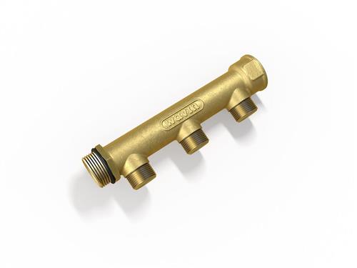 WAVIN 3/4 Fördelarrör m/kontram.3 afg. 1/2 | VVS Artiklar - Rör & Kopplingar - Pex rör och rördelar | GameStuff