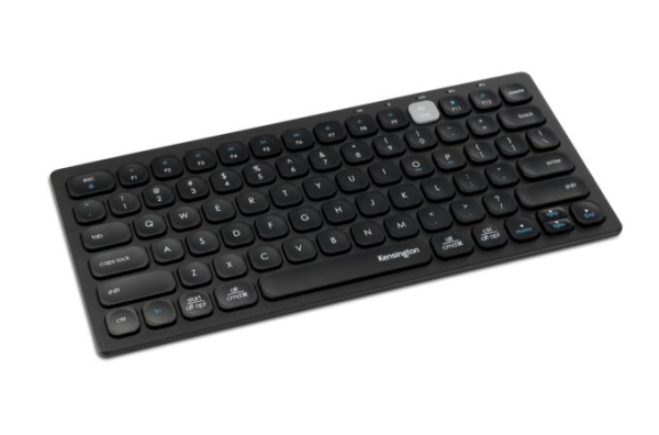 Kensington Multi-Device Dual Wireless Compact Keyboard - Tastatur - Kabellos - 2,4 Ghz, Bluetooth 3.0, Bluetooth 5.0 - Engelsk - Sort
