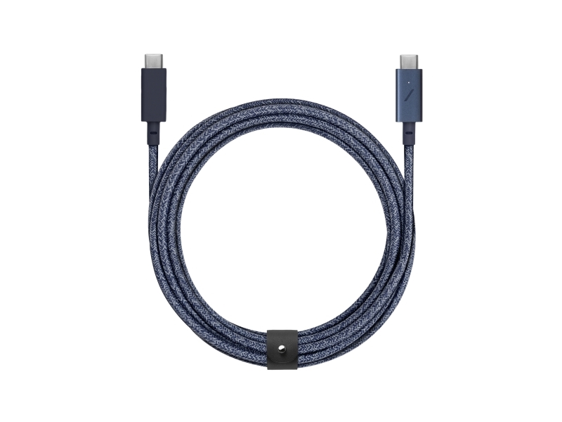Native Union Belt Cable Pro, 2,4 M, Usb C, Usb C, Usb 2.0, 0,48 Gbit/Sek., Blå