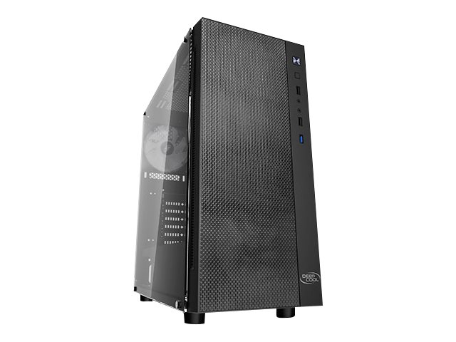 Deepcool Matrexx 55 Mesh Add-Rgb 4F, Midi Tower, Pc, Schwarz, Atx, Eatx, Micro Atx, Mini-Itx, Acrylnitril-Butadien-Styrol (Abs), Spcc, Gehärtetes Gla