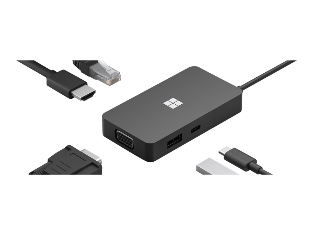 Microsoft Usb-C Travel Hub - Dokkingstasjon - Usb-C - Vga, Hdmi - 1Gbe