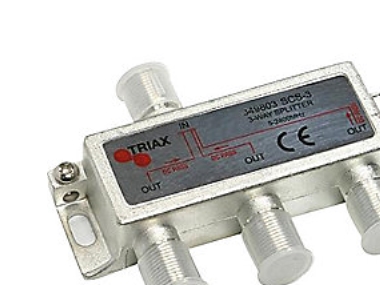 Triax Scs 3, Kabelsplitter, 75 Ohm, 5 - 2400 Mhz, Silber, Weiß, Weiblich, 10,5 Db