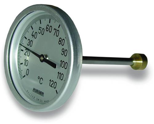 Skivetermometer ø80mm 200mm